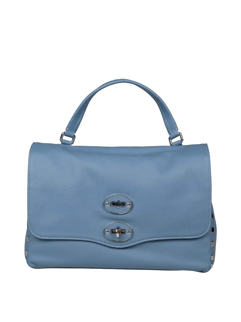 Borsa Postina Saeta S In Pelle Colore Blu