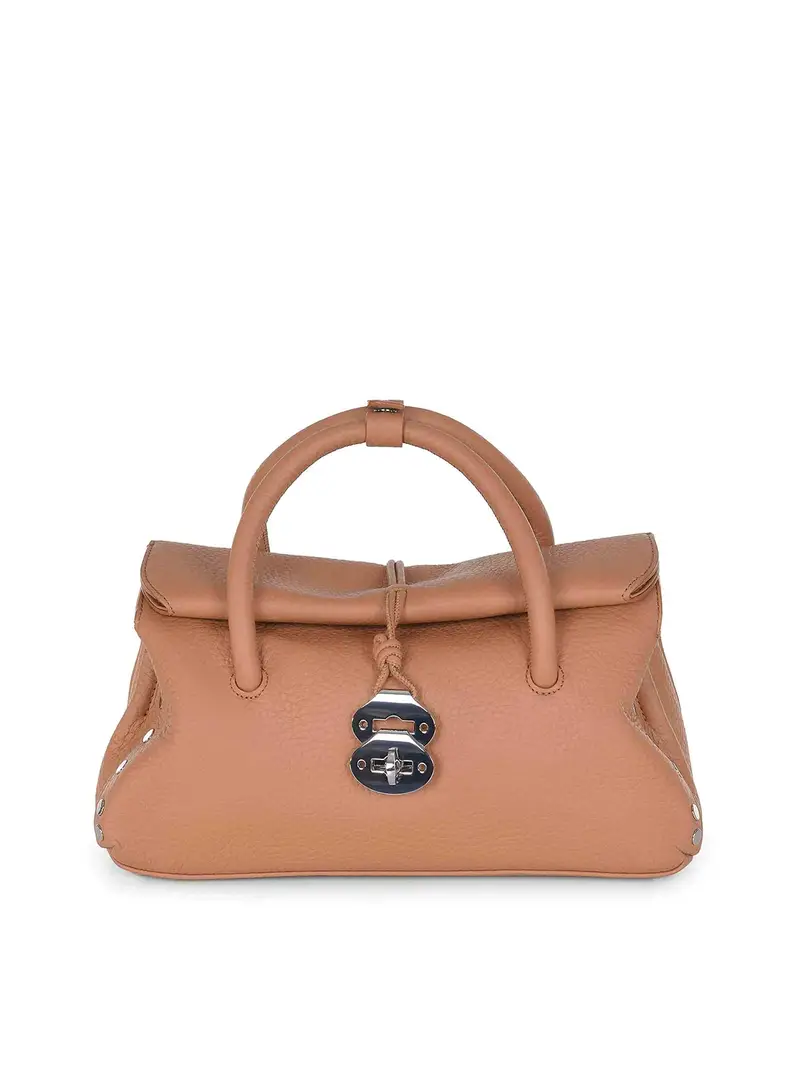 Borsa Realizzata In Pelle Martellata Bianco