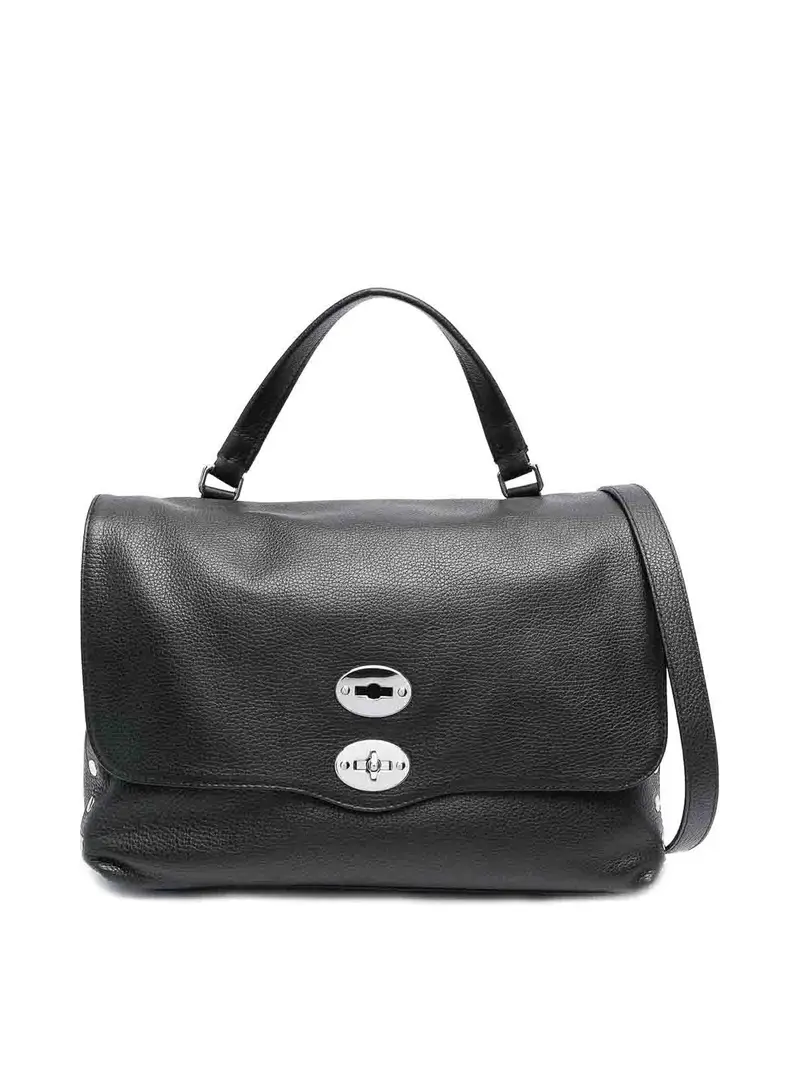 Borsa tote in pelle Nero
