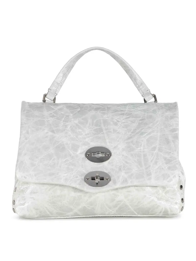 Sacca in pelle spazzolata Grigio