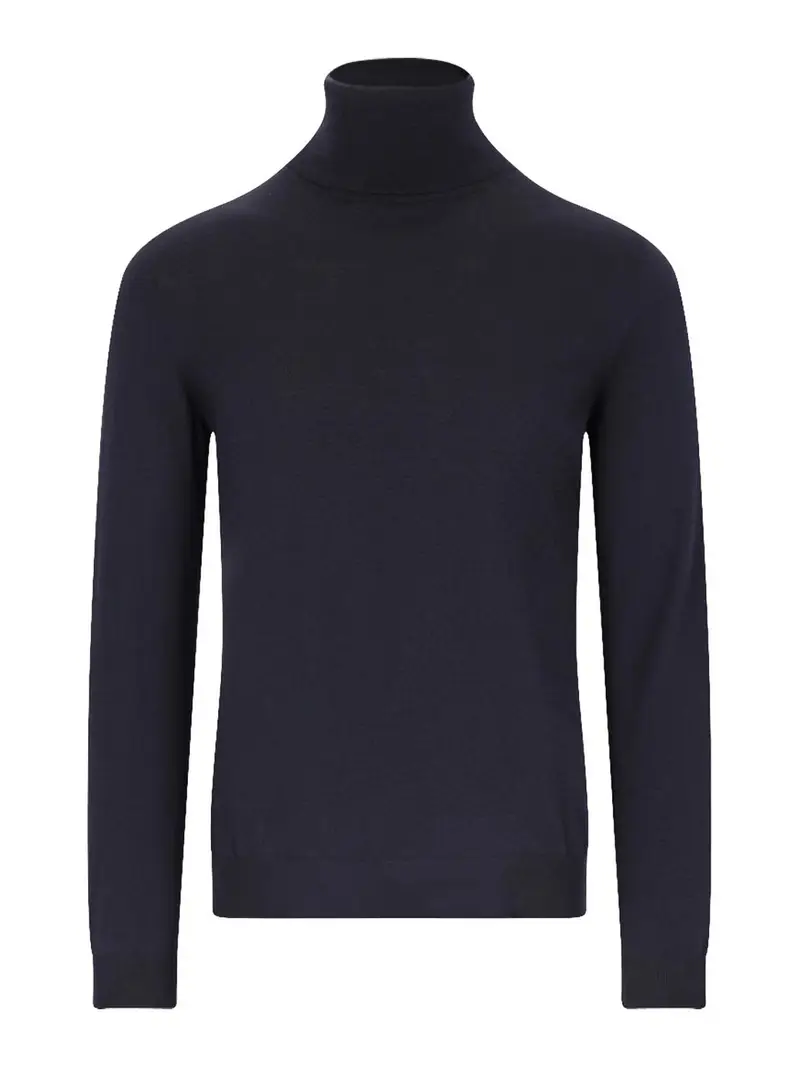 Maglione collo alto Blu