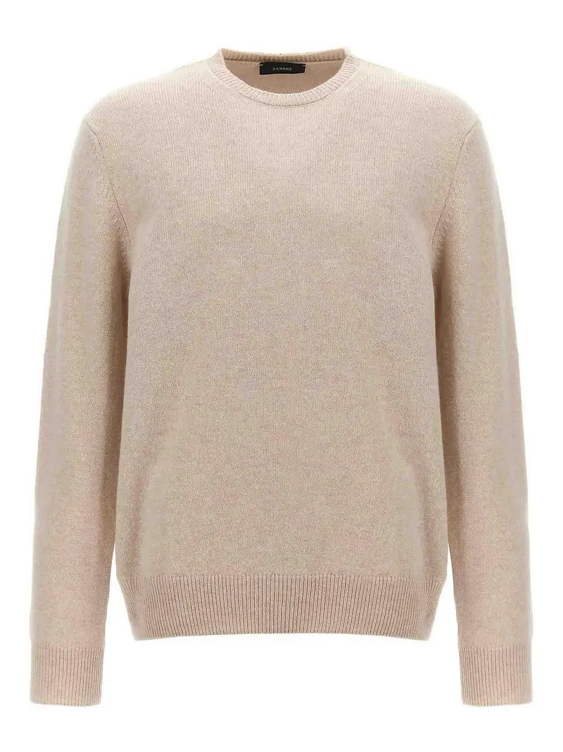 Maglione Girocollo Beige