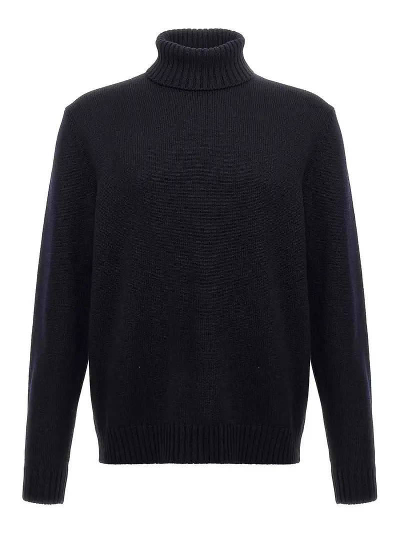 Maglione scollo a tartaruga Blu