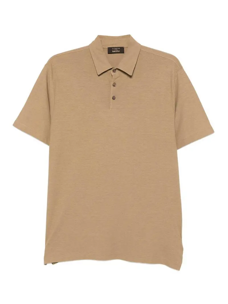 Polo Con Bottoni Beige