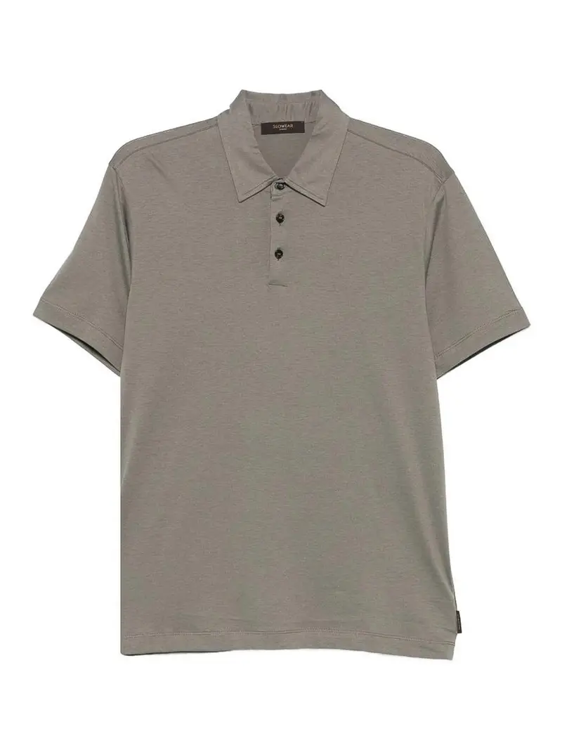 Polo Con Bottoni Verde