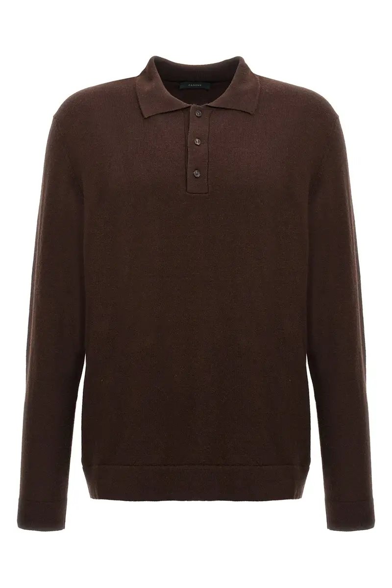 ZANONE Polo Marrone 2544841