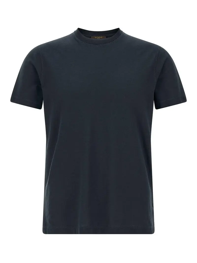 T-shirt in cotone ghiaccio Blu