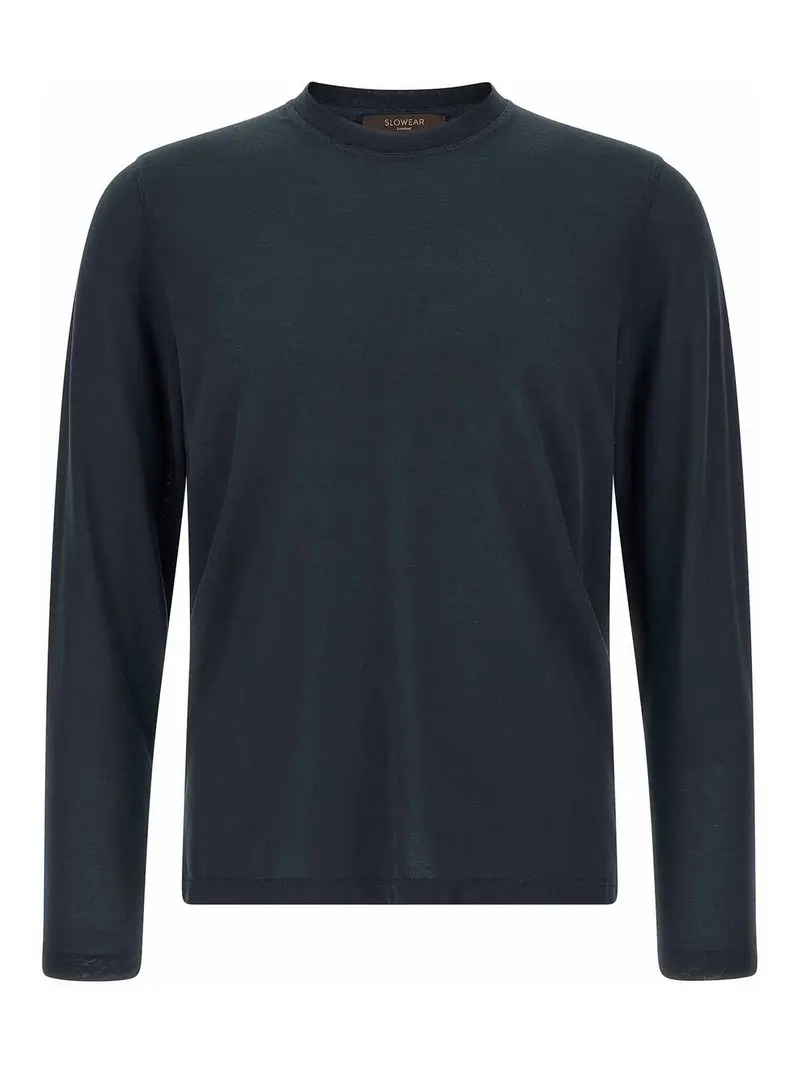 T-shirt in cotone ghiaccio Blu