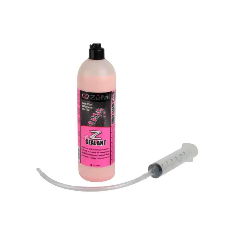 Fluido sigillante Z-puncture tubeless con siringa e tubo flessibile 1l Zefal