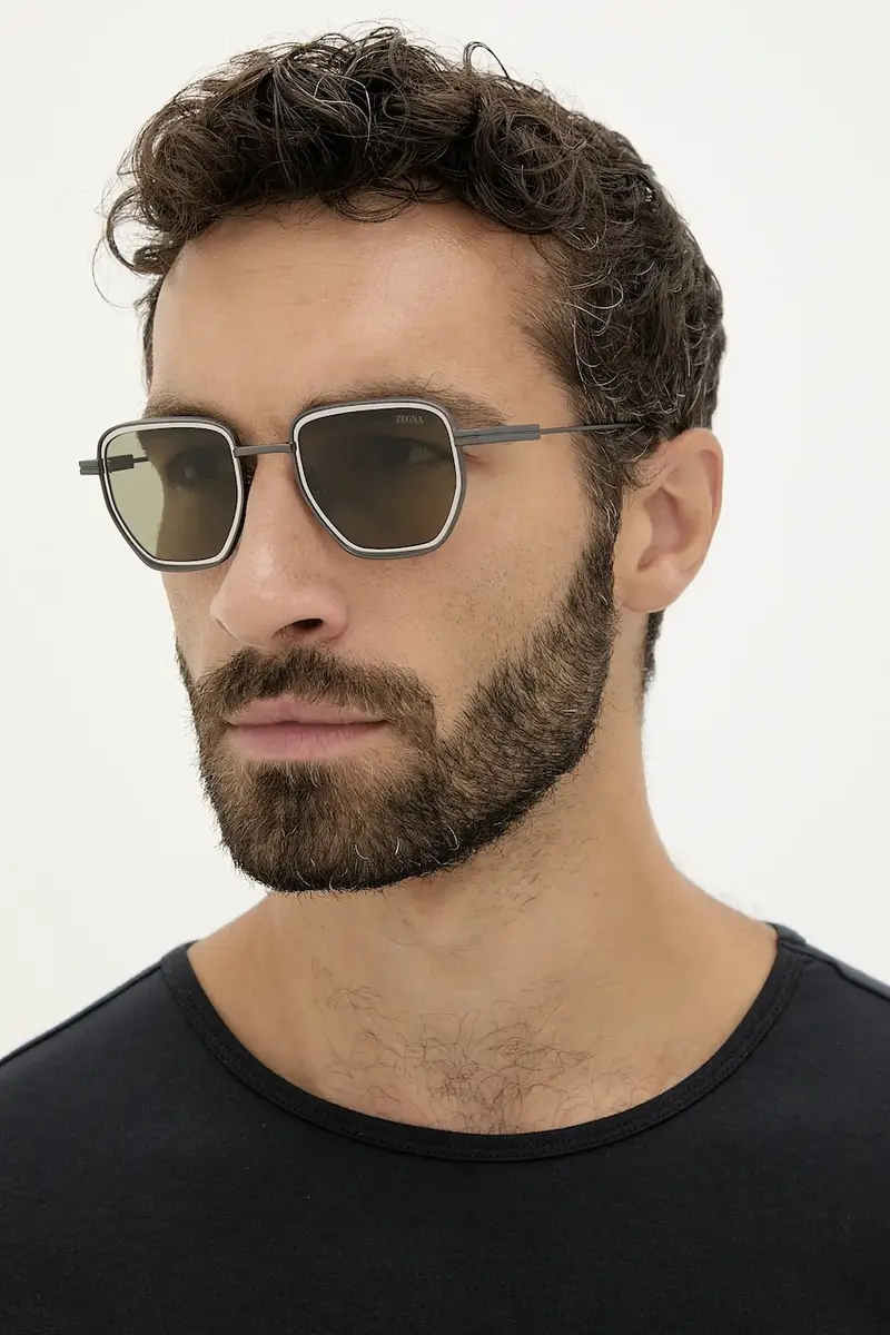 occhiali da sole colore argento EZ0256_4909N