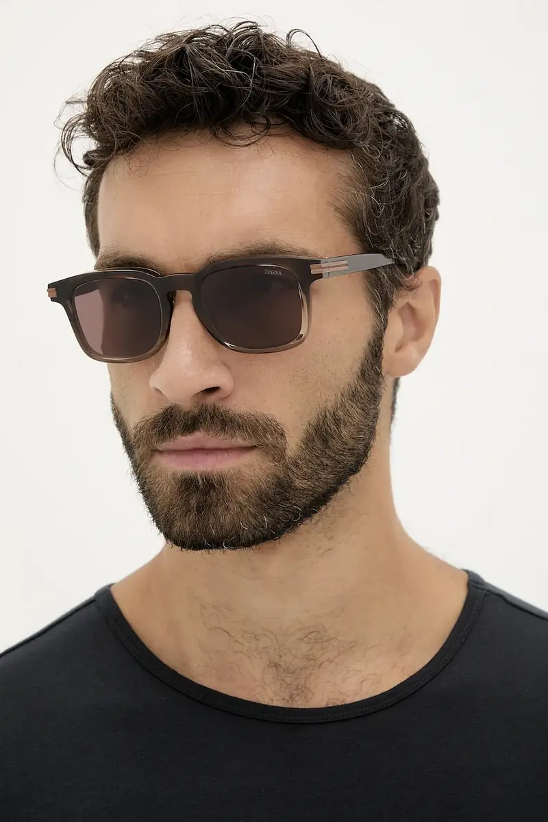 Zegna Occhiali da sole Uomo Marrone 2224661