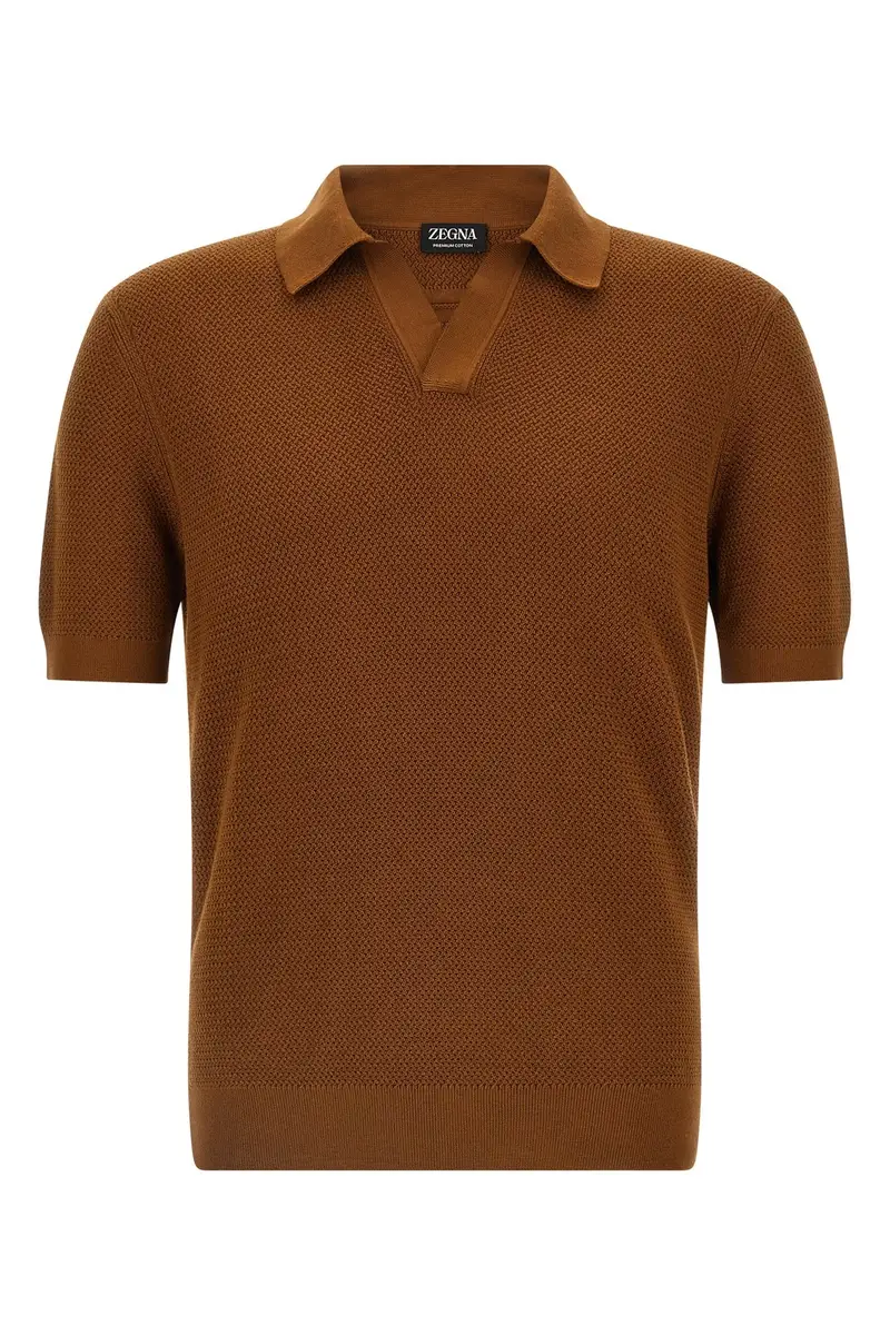Polo Cotone Premium Marrone