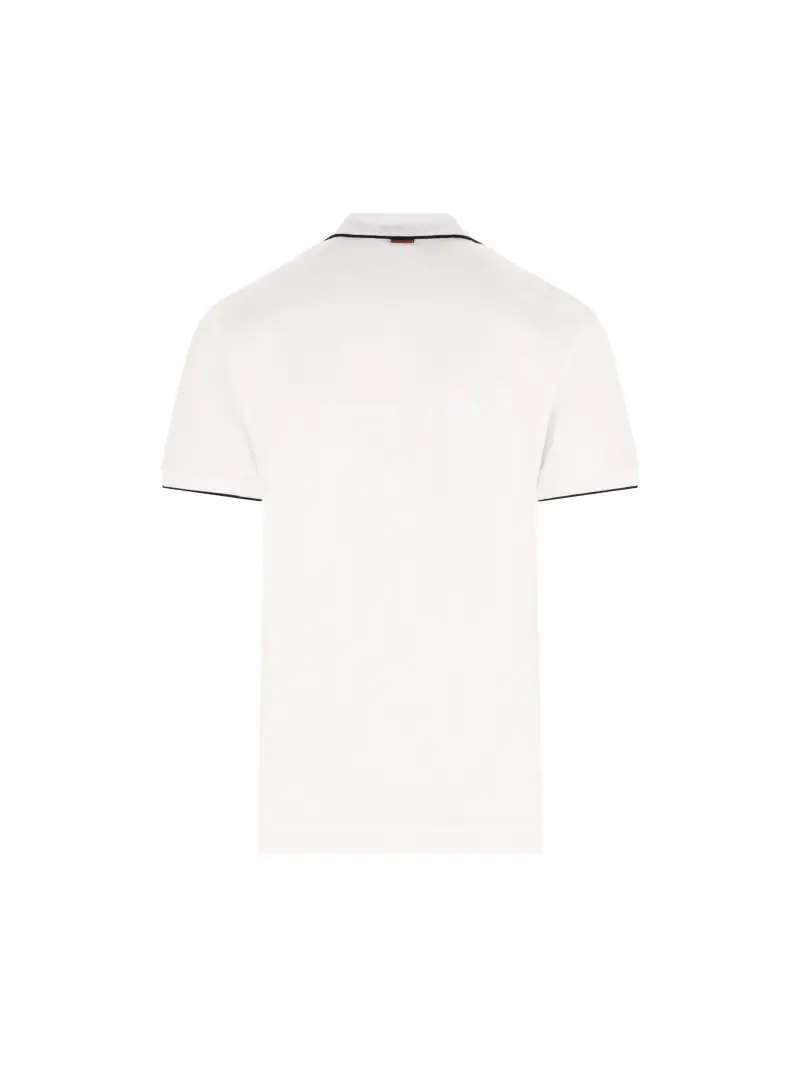 Polo In Cotone BIANCO miniatura 2