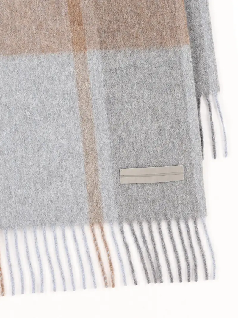 Sciarpa In Cashmere GRIGIO miniatura 2