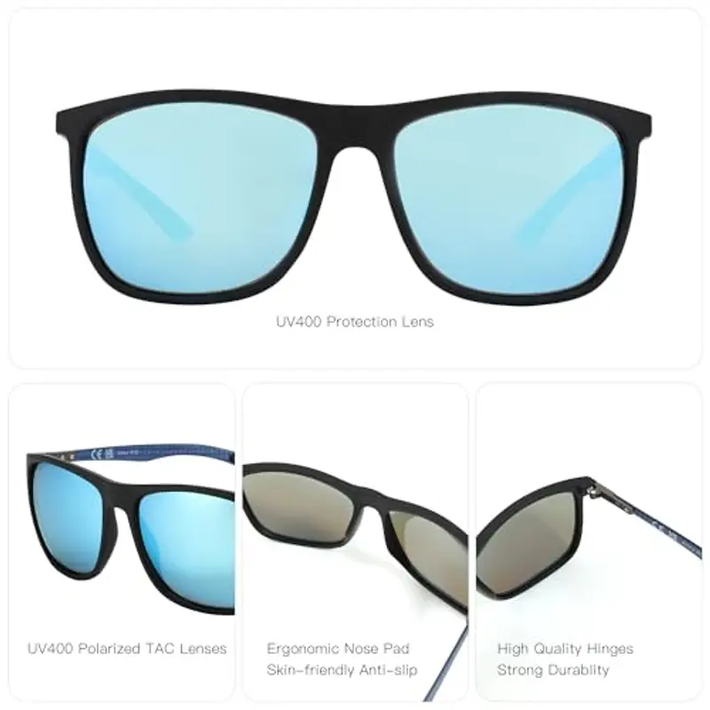 ZENOTTIC Occhiali da sole Uomo Blu 1602491 miniatura 3