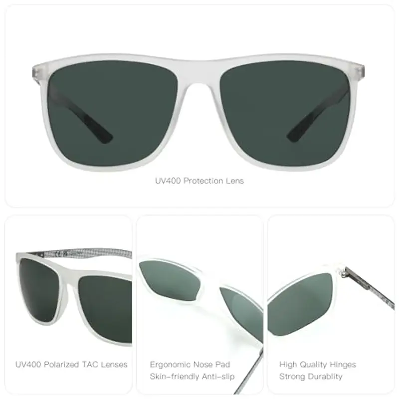 ZENOTTIC Occhiali da sole Uomo Verde 1602485 miniatura 3