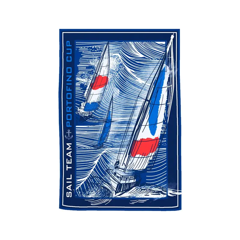 Telo Mare Microfibra 120X190 Azzurro Uomo TU