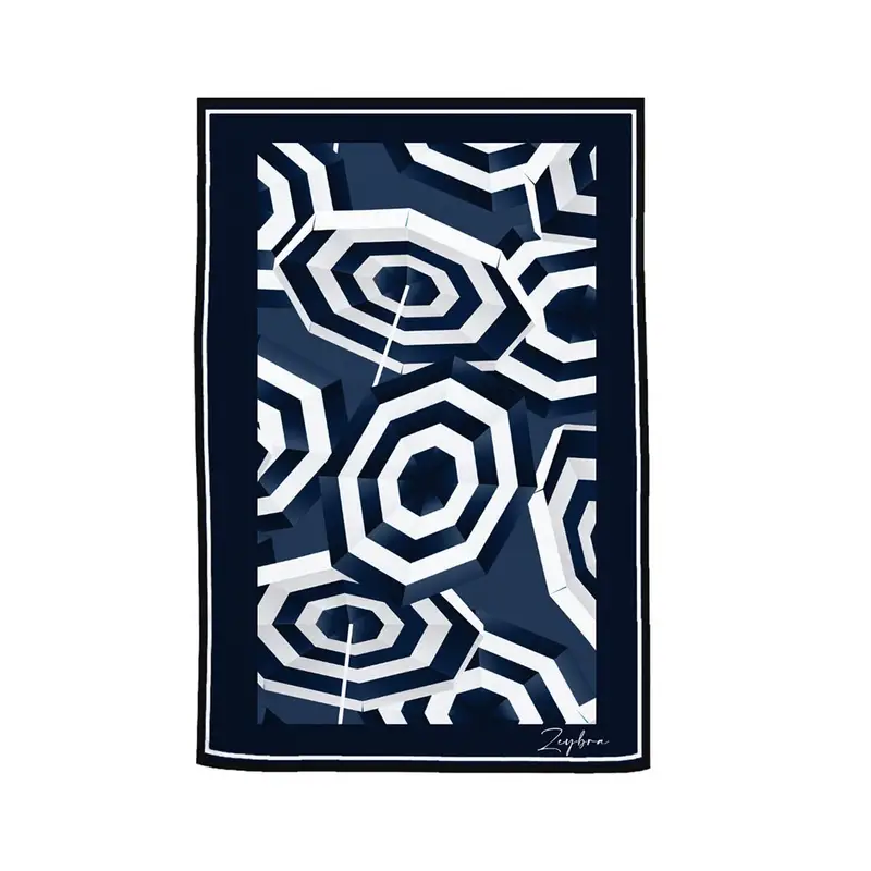 Telo Mare Microfibra 120X190 Blu Uomo TU