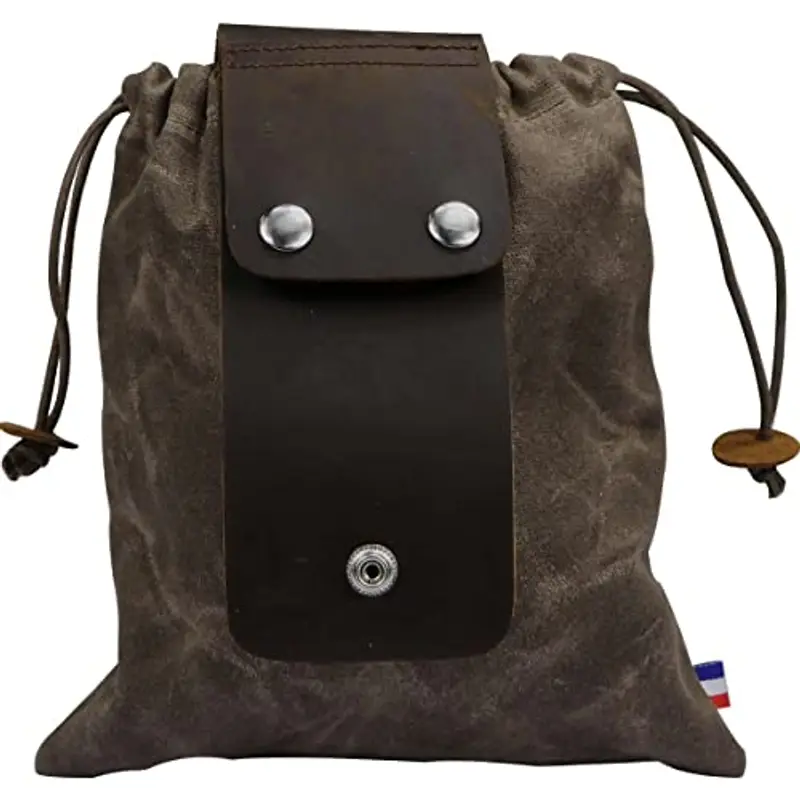 ZhaoCo Custodia per Foraggiamento in Tela per Escursionismo, Borsa per Foraggiamento Pieghevole in Tela Cerata Con