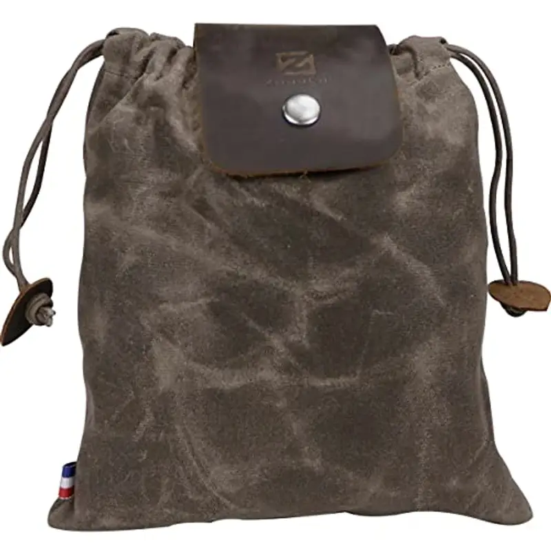 ZhaoCo Custodia per Foraggiamento in Tela per Escursionismo, Borsa per Foraggiamento Pieghevole in Tela Cerata Con miniatura 3