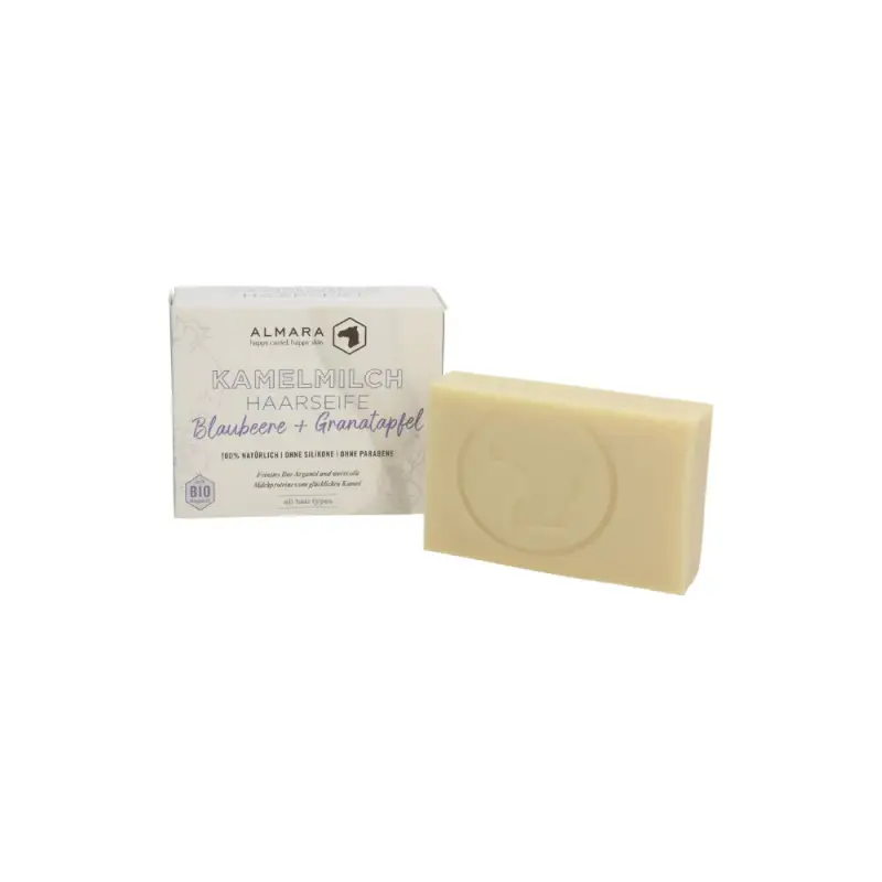 Sapone Per Capelli Al Latte Di Cammello, Mirtillo E Melograno (100 G)