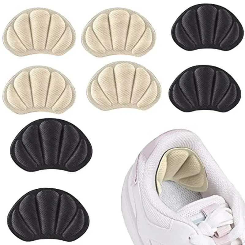 ZHIHUITL unisex Cuscini impediscono ai talloni di sfregare e scivolare,Pad Heel, 4 paia, comodi, soletta autoadesiva per la cura dei piedi per scarpe