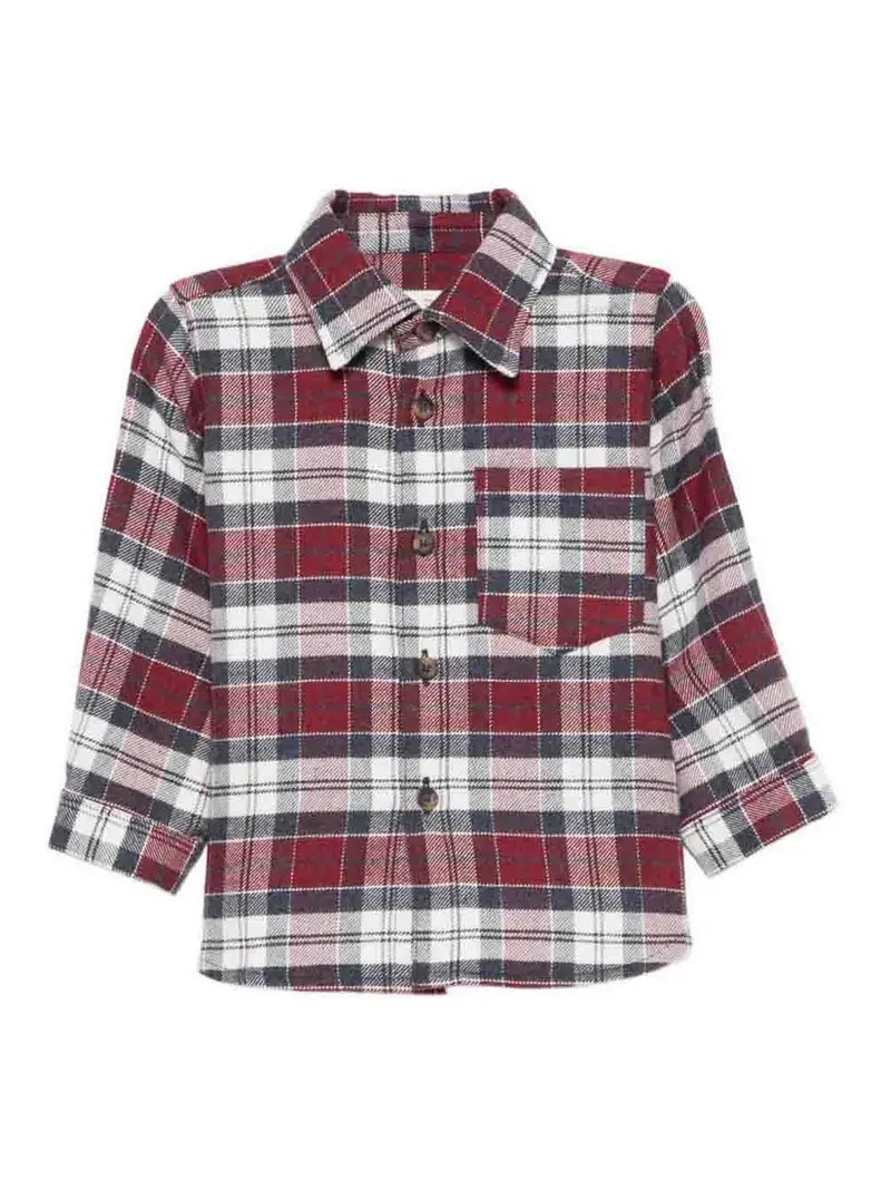 Camicia A Quadri Blu