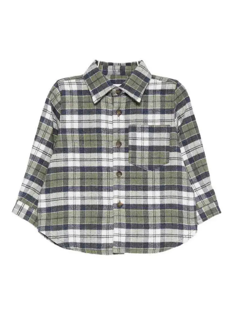 Camicia A Quadri Blu