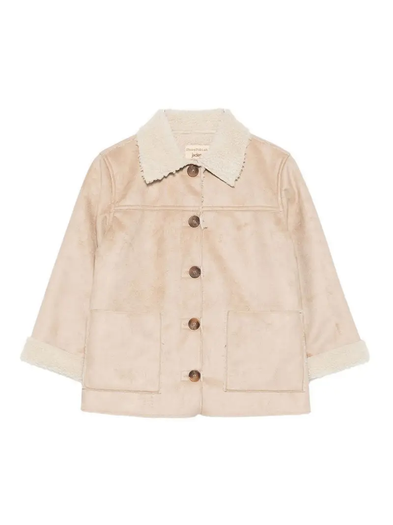 Giacca Con Bottoni Beige