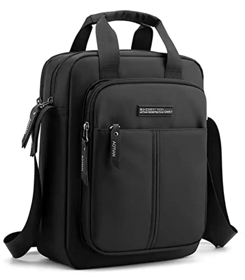 Zhongningyifeng Borsa a tracolla Uomo Nero 815303