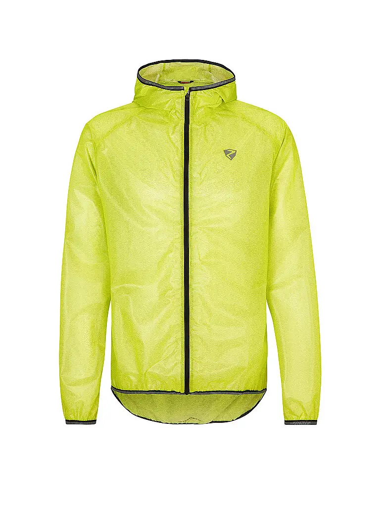 Giacca antipioggia da uomo Natius con cappuccio giallo | 48