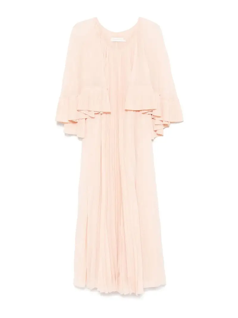 Abito Illuminate Pleated Maxi Rosa
