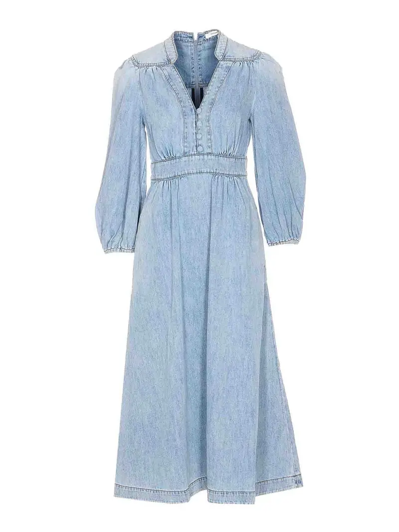 Abito in denim con voglia di viaggiare Blu