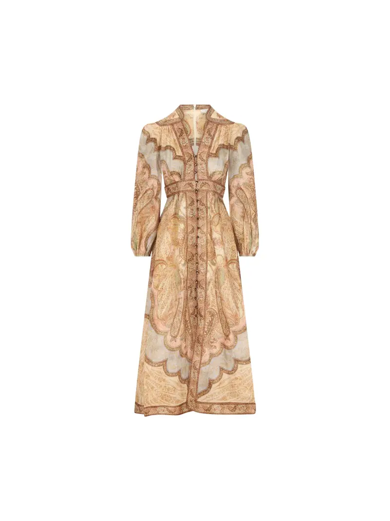 Abito Midi Scollato Wanderlust BEIGE