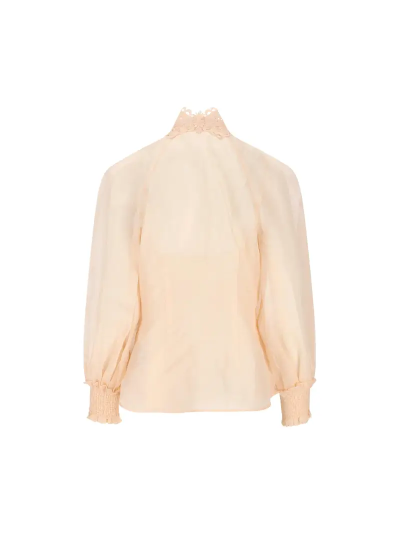 Blusa Con Colletto Rebellion ROSA miniatura 2