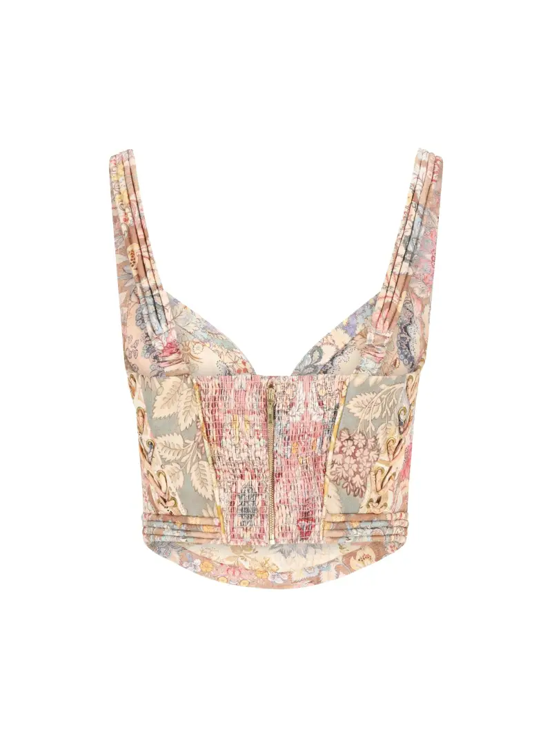 Bustier In Lino MULTICOLOR miniatura 2
