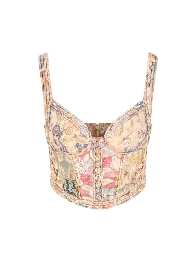 Bustier In Lino MULTICOLOR