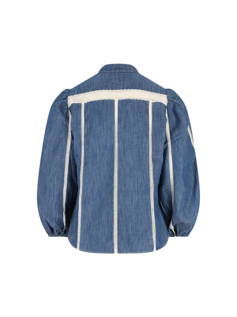 Camicia In Denim Awaken BLU miniatura 2