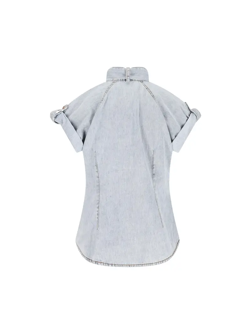 Camicia In Denim AZZURRO miniatura 2