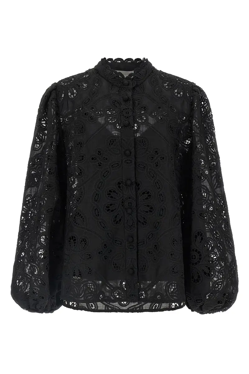 Camicia 'Rhiannon' Nero