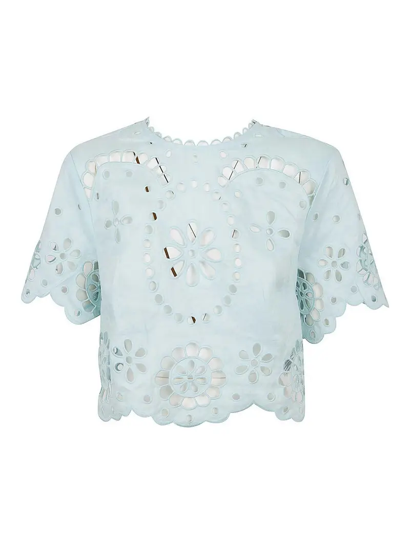 Corpetto ricamato Risveglia Verde Chiaro