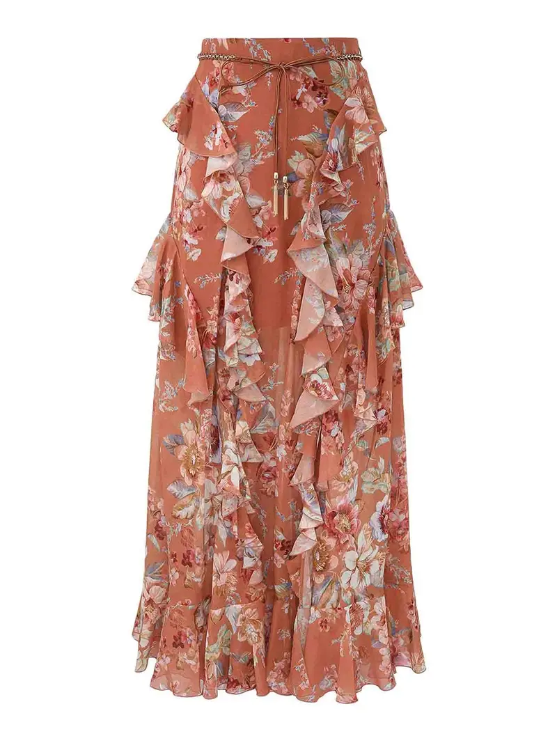 Gonna con volant Awakened Multicolore