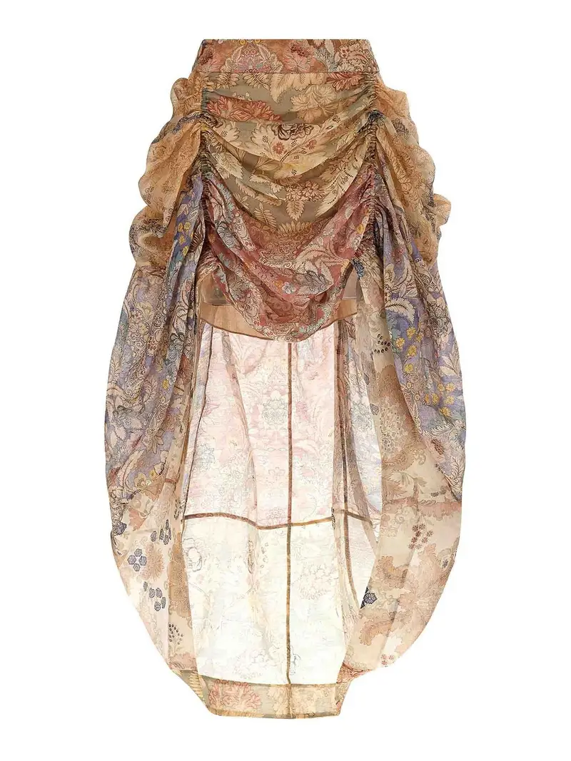 Gonna drappeggiata ribellione Color Carne E Neutri