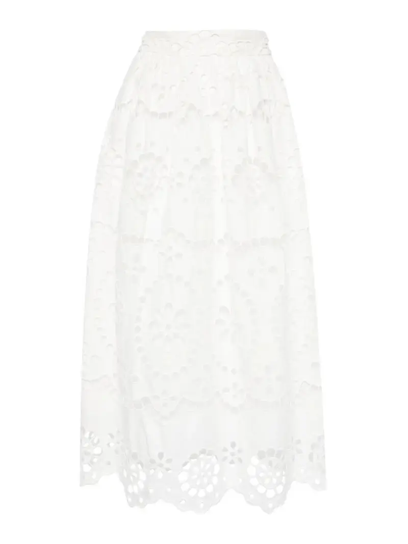 Lexi Midi Skirt Bianco