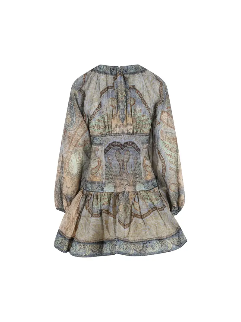 ZIMMERMANN Mini Abito Wanderlust AZZURRO miniatura 2