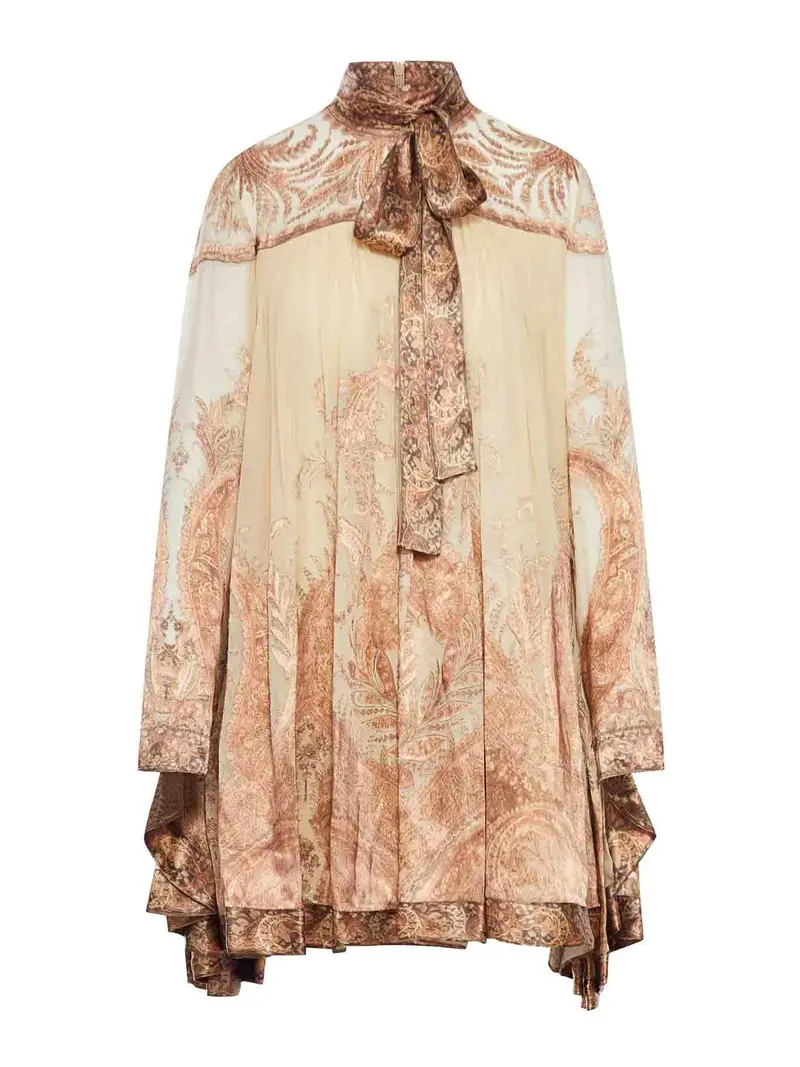 Miniabito ipnotico con maniche Batman Color Carne E Neutri