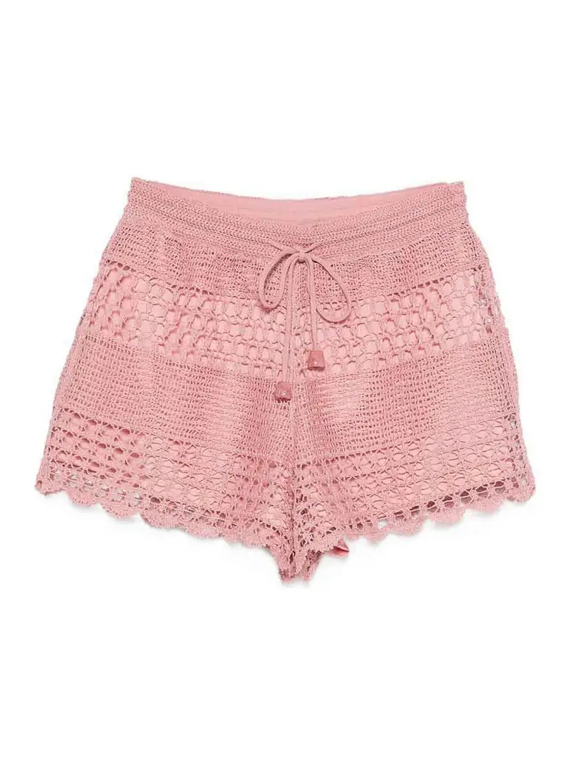 Pantaloncini in cotone Color Carne E Neutri