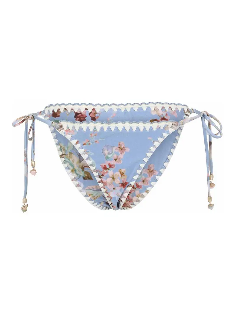 Pantaloni Awaken con bordo all uncinetto Azzurro