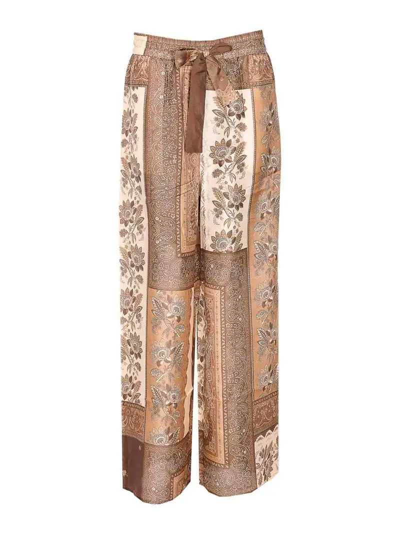 Pantaloni rilassati fortunati Marrone