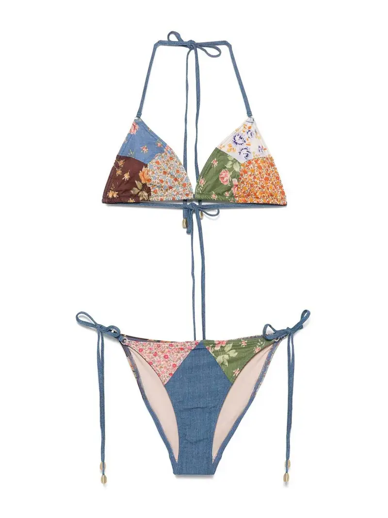 Set di bikini stampati fortunati Multicolore